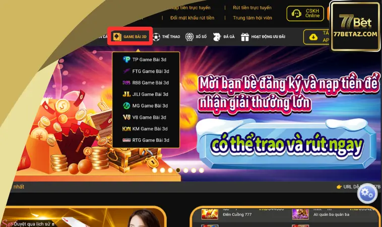 Game bài 77BET- điểm đến vạn người mê Game bài 77BET- điểm đến vạn người mê